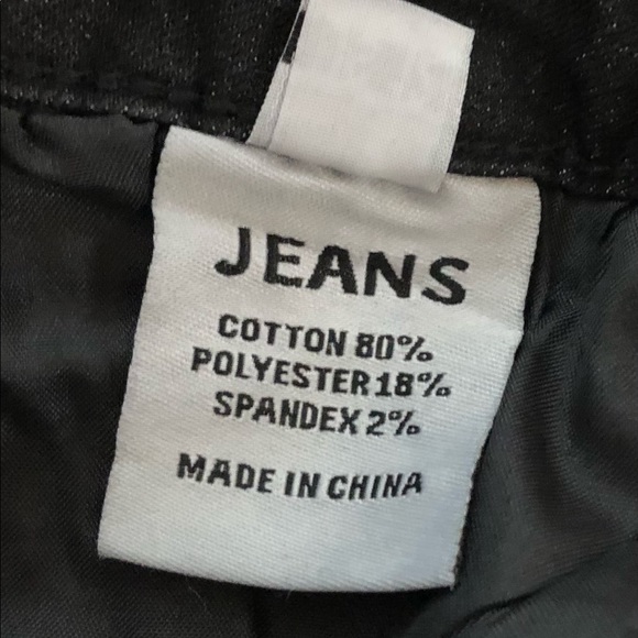 Tengfu Size 12 Jeans Flare Bottoms - Black - Picture 5 of 6